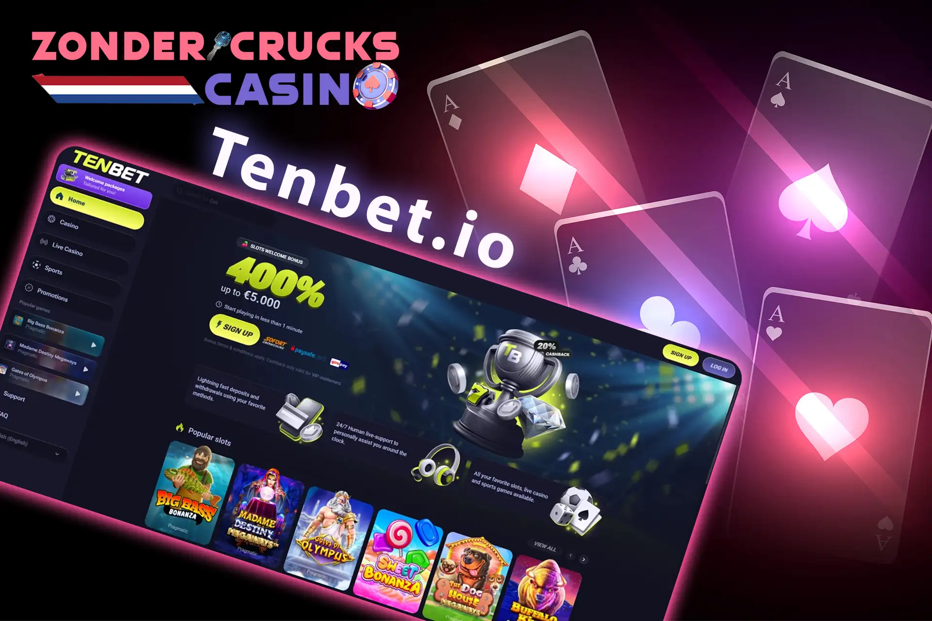 Bookmaker Tenbet.io is Cruks
